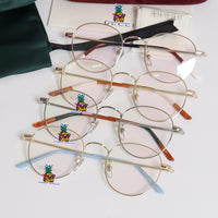 S-sunglasses gucci Retro Round Frame Anti-blue Radiation Glasses For GG0904 Ultralight Men Women Fashion Blue Light Blocking Glasses Eyewear Students Anti Blue Light Oversized Glasses Computer Women Blue Blocking Gaming Eyeglasses Alloy Frame