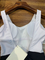 D-clothing Women One Piece Vintage Deep V Neck Halter Backless Monokini Swimsuits Bathing Suits