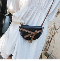 L-package 18-13-5cm Women Crossbody Satchel Bag Small Saddle Purse and Tote Shoulder Handbags