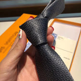 A-accessories Louis Vuitton Men's Cotton Solid Stripe Skinny Tie Slim Necktie For Wedding Party