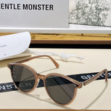 S-sunglasses 2021 Gentle New Round Frame Sunglasses For Slo With White Round Case Women Retro Glasses Female Cat Eye Women Sunglasses Female Retro Glasses