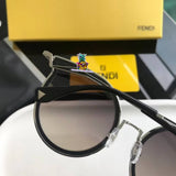 S-sunglasses Fendi Aviator Large Metal Unisex Sunglasses Designer Polarized 100% UV Protection For 0387