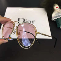 S-sunglasses Dior Flat Top Oversized Sunglasses Women Men Fashion Designer for stellairerrr