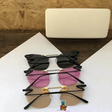 S-sunglasses Male female Cat eye Metal decoration Sunglasses for P.e.r.c.y L.a.u XP-01-03 glasses