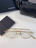 S-sunglasses Korean Women Style Unisex Eyeglasses For Raffles Lens Eyeglass Silver Aviator Frames Optical Computer Eyewear Protection Radiation Protection Light Sunlight Blocking Optical Titanium Metal Stainless-steel Screws