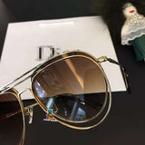 S-sunglasses Dior Flat Top Oversized Sunglasses Women Men Fashion Designer for stellairerrr