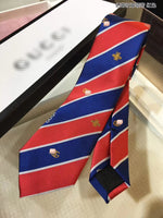A-accessories GUCCI Men's Neckties Classic Men's Tie Woven Tie for Men Formal Necktie Slim Tie for Daily Office Party Wedding Gift Box