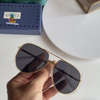S-sunglasses gucci Pilot Metal Classic Sunglasses For GG0904S Frame Sunglasses Men Metal Driving Luxury Shades UV400 Pilot Sunglasses Polarized Sun glasses Men And Women Mirror  Lens Anti-glare Driving Eyewear