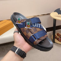S-shoe Louis Vuitton Women Sandals Summer New Thick Heel Platform Sole Shoes Female Summer Flat Casual Shoes Fashion Sports Beach Women's Slippers Heels Women Platform Sandals Female Thick Bottom Shoes Wedge with Open Toe