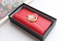 A-accessories GUCCI  NO.400586 19-6-3cm Women Wallet Leather Bifold Long Ladies Card Holder Organizer Ladies Clutch