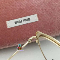 S-sunglasses MIU MIU Cateye Metal Women Eyeglasses Protection & Designer Style for 54P