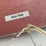 S-sunglasses MIU MIU Cateye Metal Women Eyeglasses Protection & Designer Style for 54P