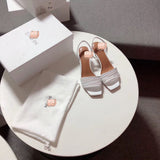 S-shoe N.E.O.U.S Summer Single Cusp Shoe Strappy Heels Solid Buckle Classics Color Block Shoes Slip-on strappy leather sandals with a geometric heel