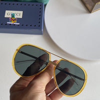 S-sunglasses gucci Pilot Metal Classic Sunglasses For GG0904S Frame Sunglasses Men Metal Driving Luxury Shades UV400 Pilot Sunglasses Polarized Sun glasses Men And Women Mirror  Lens Anti-glare Driving Eyewear