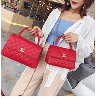 L-package big:26-18-12cm small:21-15-10mm Women's Shoulder Bags PU Leather Hobo Handbags Top-Handle Purse For Ladies