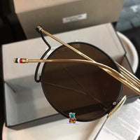 S-sunglasses New Unisex Sunglasses  Round Frame Gold master craftsmanship for Thom Browne TBS111
