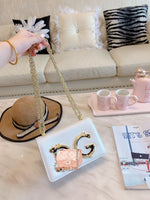 M-Handbag D.G Women Evening Envelope Handbag Party Prom Clutch Purse Shoulder Cross Body Bag 21-14cm