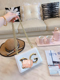 M-Handbag D.G Women Evening Envelope Handbag Party Prom Clutch Purse Shoulder Cross Body Bag 21-14cm