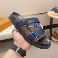 S-shoe Louis Vuitton Women Sandals Summer New Thick Heel Platform Sole Shoes Female Summer Flat Casual Shoes Fashion Sports Beach Women's Slippers Heels Women Platform Sandals Female Thick Bottom Shoes Wedge with Open Toe