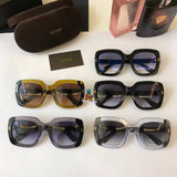 S-sunglasses Mens Sunglasses Mirrored Retro Large Oversized Square Designer Eyewear for T.O.M F.O.R.D TF0580