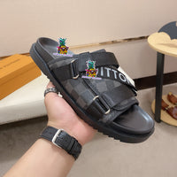 S-shoe Louis Vuitton Women Sandals Summer New Thick Heel Platform Sole Shoes Female Summer Flat Casual Shoes Fashion Sports Beach Women's Slippers Heels Women Platform Sandals Female Thick Bottom Shoes Wedge with Open Toe
