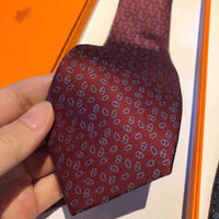A-accessories Hermès Gingham Plaid Ties for Mens Polka Pin Dots Smooth Formal Patterned Suit Neckties