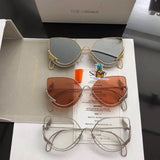 S-sunglasses Men/Women Metal Round Shape Mirror 18AWG12 for t.h.e o.w.n.e.r Sunglasses
