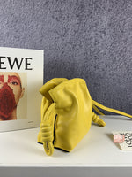 H-bag Loewe Women's Hammock Flamenco Knot Mini Bag Varsity Small Bag Leather Shoulder Bag Handbag