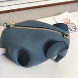 H-bag Loewe Elephant Mini Bag Women Leather Handle Handbag Purses and Handbags Girl Crossbody Bag