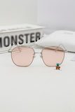 S-sunglasses Gentle Monster WOOGIE Women Retro Metal Frame Mirrored Sunglasses Oversized Cat Eye Glasses eyewear