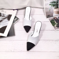 S-shoe Women's Chunky Thick Slippers-Summer Sandals Peep Toe Slip On Casual Shoes