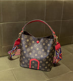L-package 23-13.5-25cm Buckets Totes Handbag Women's casual Shoulder Bags Soft Leather Crossbody Bag