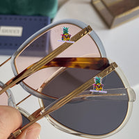 S-sunglasses gucci Pilot Metal Classic Sunglasses For GG0904S Frame Sunglasses Men Metal Driving Luxury Shades UV400 Pilot Sunglasses Polarized Sun glasses Men And Women Mirror  Lens Anti-glare Driving Eyewear