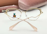 S-sunglasses MIU MIU Cateye Metal Women Eyeglasses Protection & Designer Style for 54P