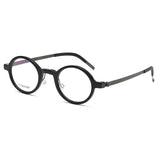 Glasses Men Denmark Linde 1810 Titanium No Screw Glasses Frames Optical Ultra-light Business Round Prescription Eyeglasses Men