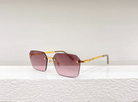 2023 Latest Fashion Sunglasses, Borderless Sunglasses Titanium Alloy Frame Brand Designer for Men and Women UV400