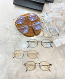 MASU Glasses Pure Titanium Frame Japanese Retro Personality Square Myopia Glasses Frame Can Equipped With Prescription Lenses