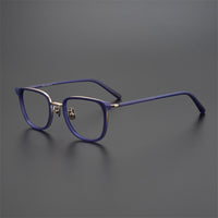 D563 Titanium Acetate Optical Eyeglasses Frame Myopia Glasses For Men and Women artistic Retro Glasses Frame