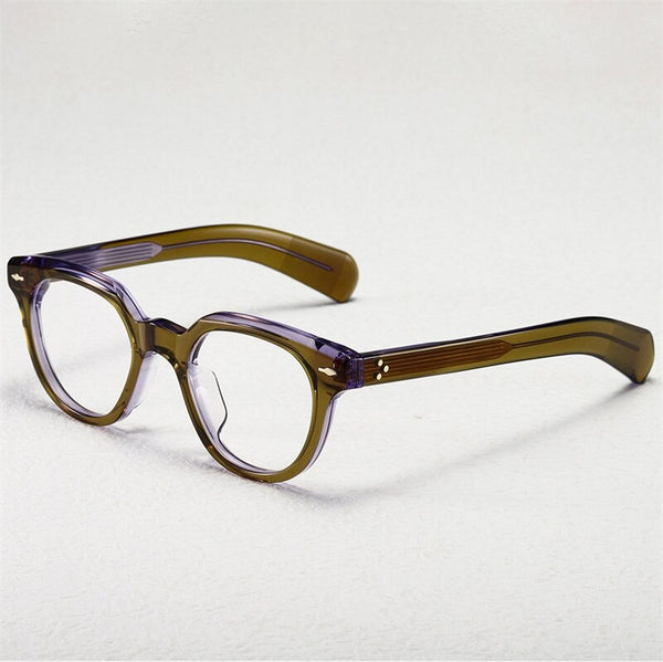 Jacques JMM48RX High Quality Men Women Glasses Retro Vintage Rectangular Acetate myopia   glasses for male female