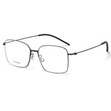 Hadnmade Men Square Glasses Frame 5535 Denmark Brand High Quality Titanium No Screw Glasses Frames Optical Ultra-light Business