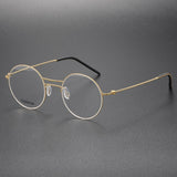 Men Glasses Frame 5518 Denmark Titanium No Screw Korea Optical Ultra-light Business Round Prescription Diopter For Reading