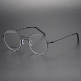 Men Glasses Frame 5518 Denmark Titanium No Screw Korea Optical Ultra-light Business Round Prescription Diopter For Reading