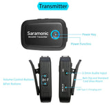 E-electronic XINPU Saramonic Blink 500 Series B1 B2 B5 B6 2.4GHz Dual-Channel Wireless Microphone System with Lavalier Blink500 VS RODE wireless go