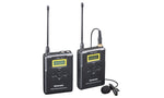 E-Electronic Saramonic UwMic9 Kit12 Wireless lavalier Microphone System,Saramonic UHF 16 Channel Omnidirectional lap mic for DSLR Camera Camcorder Interviews