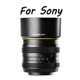 E-Electronic Kamlan lens 50mm F1.1 APS-C Large Aperture Manual Focus Lens Standard Fixed Focus APS-C Frame Mirrorless Lens Cameras lentille Camera Lens For Canon EOS-M NEX Fuji X M4/3 Cameras