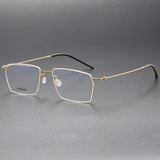Men Glasses 5509 Denmark Titanium No Screw Glasses Frames Optical Ultra-light Business Square Men's Prescription Eyeglasses