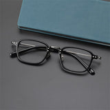 XQ2615 Square retro myopia Oval glasses frame for men and women  myopia  prescription myopia  Plate eyeglass frame full frame