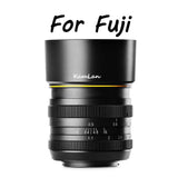 E-Electronic Kamlan lens 50mm F1.1 APS-C Large Aperture Manual Focus Lens Standard Fixed Focus APS-C Frame Mirrorless Lens Cameras lentille Camera Lens For Canon EOS-M NEX Fuji X M4/3 Cameras