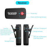 E-electronic XINPU Saramonic Blink 500 Series B1 B2 B5 B6 2.4GHz Dual-Channel Wireless Microphone System with Lavalier Blink500 VS RODE wireless go