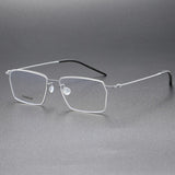 Men Glasses 5509 Denmark Titanium No Screw Glasses Frames Optical Ultra-light Business Square Men's Prescription Eyeglasses